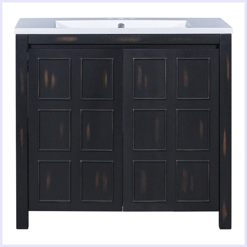 Organisateur de meuble-lavabo moderne avec lavabo