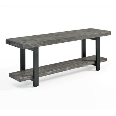 Solid Wood Storage Bench