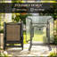 Ensemble de mobilier de jardin gain de place, ensemble repas de patio pliable, ensemble de conversation de jardin cinq pièces