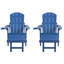 2 chaises longues d'extérieur pour le patio et le jardin, avec des matériaux pour les hanches imitant le bois massif, résistant à la corrosion et à la corrosion, 3 positions réglables, caché, porte-gobelet intégré, conception pliable, stable