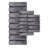 Grey 21X34" Bath Rug, 100% Macro-Spun , Stripe, Construction, Fade , Non-Skid Backing, Washable Mat Grey, 21X34", , Machine-494669150-494669145