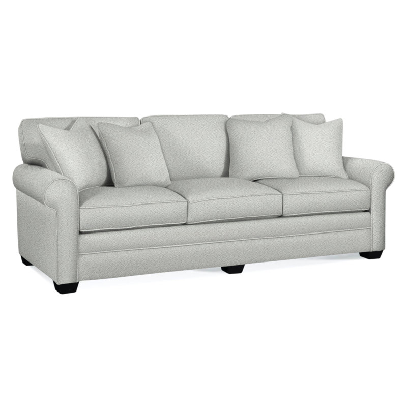 Bedford Sofa, Black, Green Performance Fabric; 0851-54