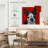 Sophie Boston Terrier On Red