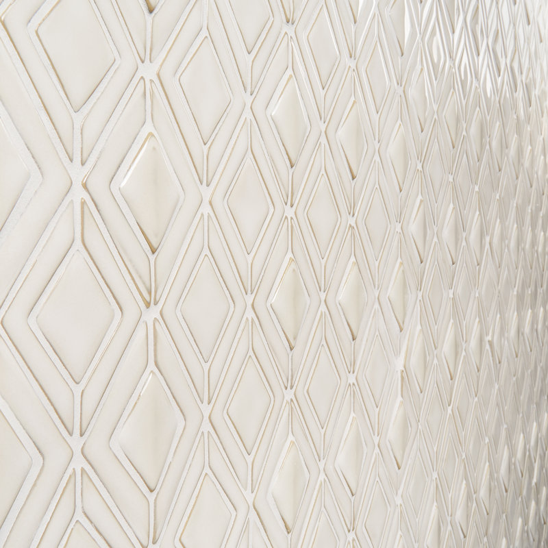 Carrelage mosaïque en verre 4 po x 6 po Divine Jewel (1,19 pi. Ca. / feuille), Toundra