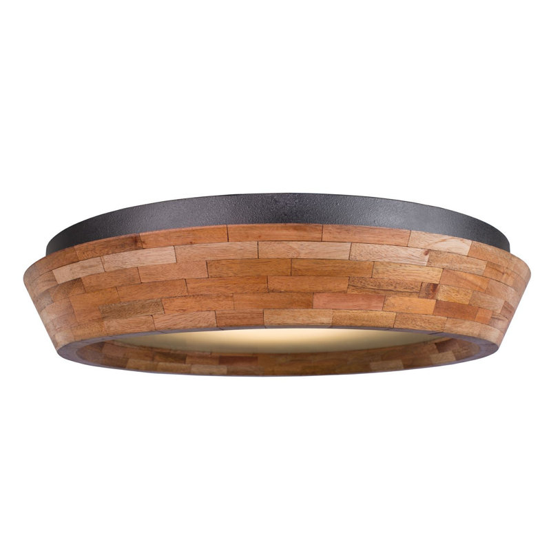 Lansdale 1 LT Black Iron Flush Mount Kalco, 4" H x 18" W x 18" D