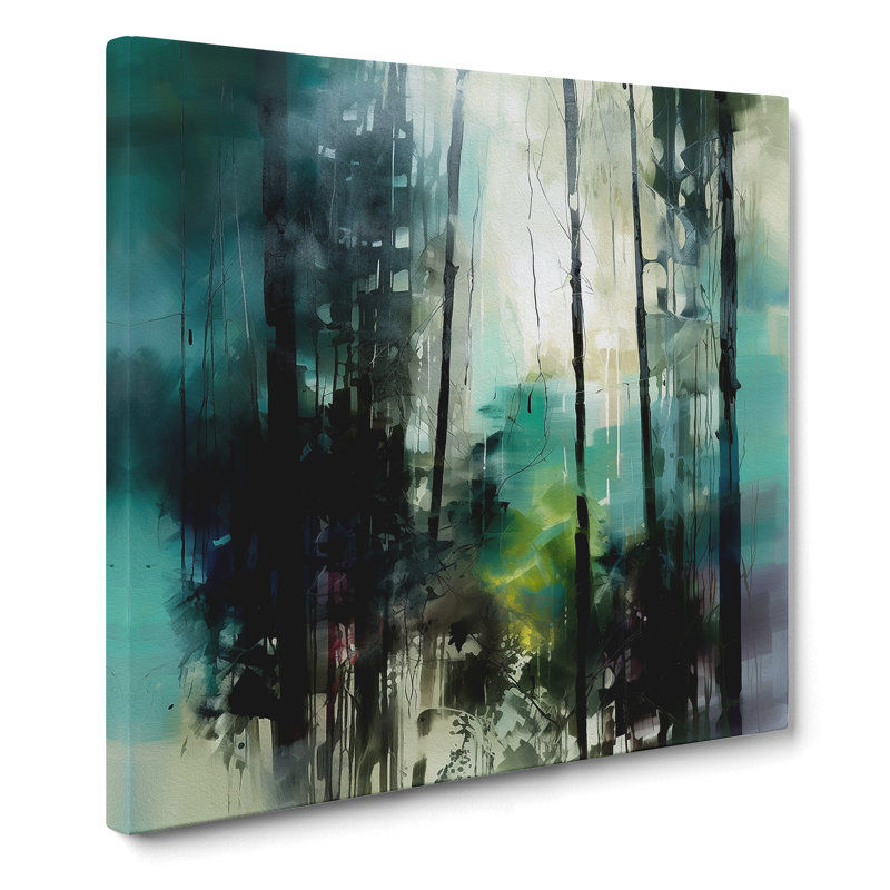 Forest Gestural No.3 - Wrapped Canvas, 50cm H x 50cm W x 3cm D