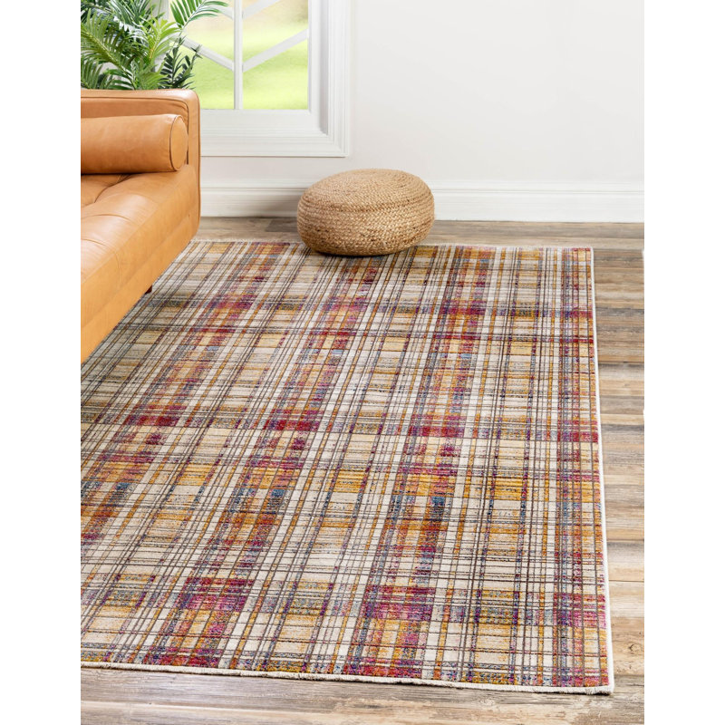 Guenzi Geometric Indoor Rug, Rectangle 7'10" x 9'8"