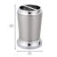 iDesign Stainless Steel Divided Toothbrush Holder - Brushed & Chrome Split Finish