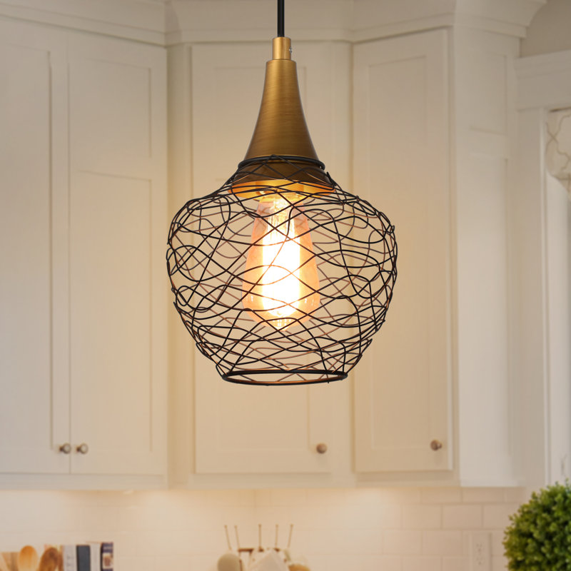 Mini-luminaire suspendu en forme de goutte à 1 lumière l 7 po Abbighail