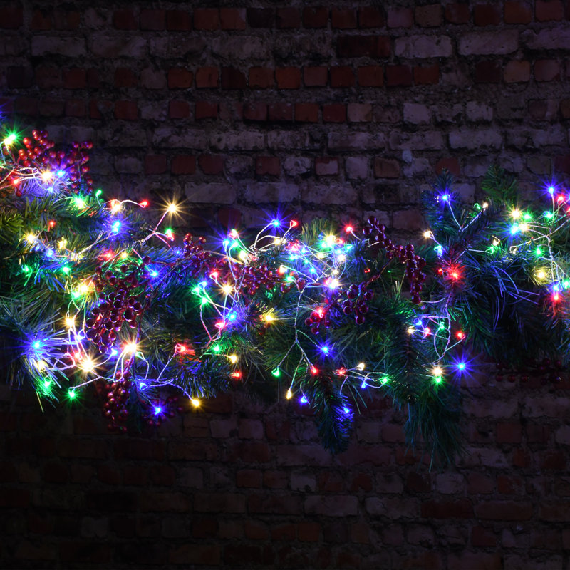 Electric Multicolor LED Fairy String Lights with Smooth Bulbs