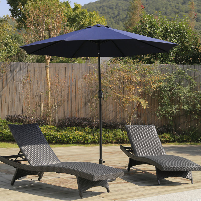 Parasol Sawyer, H 92,9 po x l 90 po x P 90 po, Bleu marine