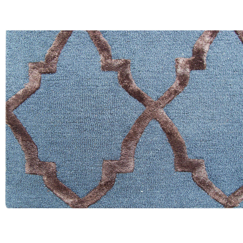Kohinoor Geometric Wool Hand Woven Area Rug, Rectangle 250 x 300 cm