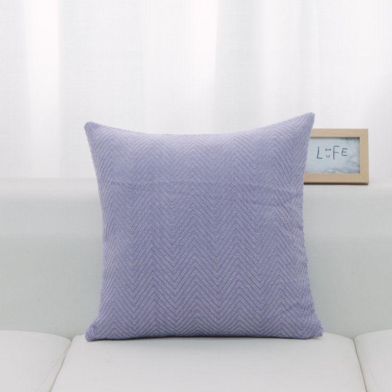 Housse de coussin carré Los Angeles, Plumes, Violet clair