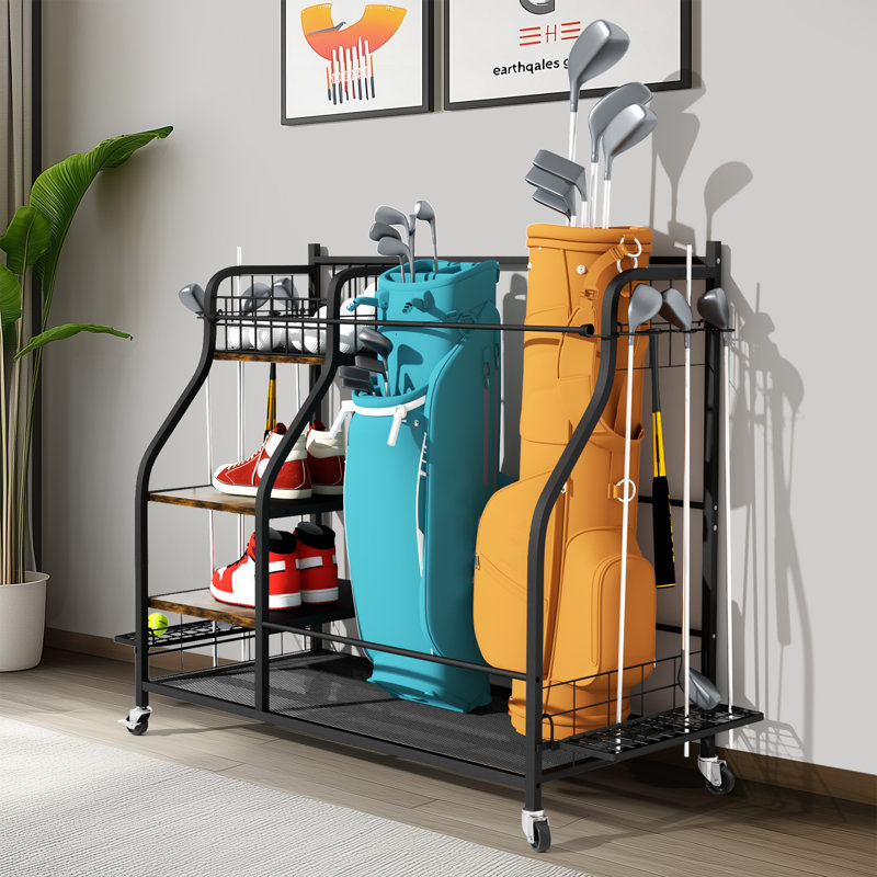 Manufactured Wood Freestanding Multi-Use Sports Rack