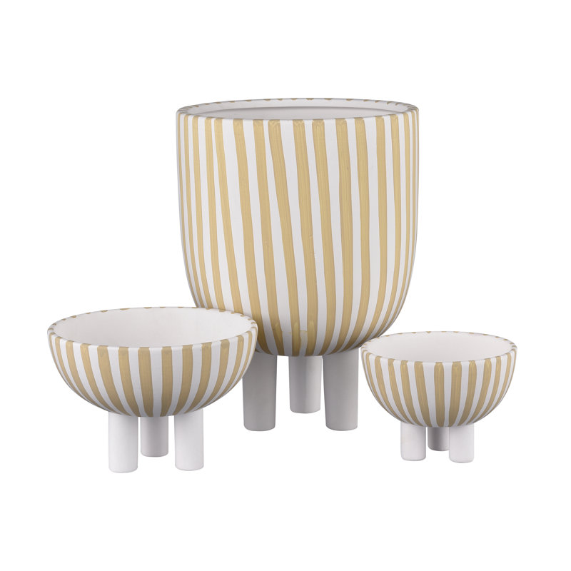 Vase Paetin, Blanc, À rayures