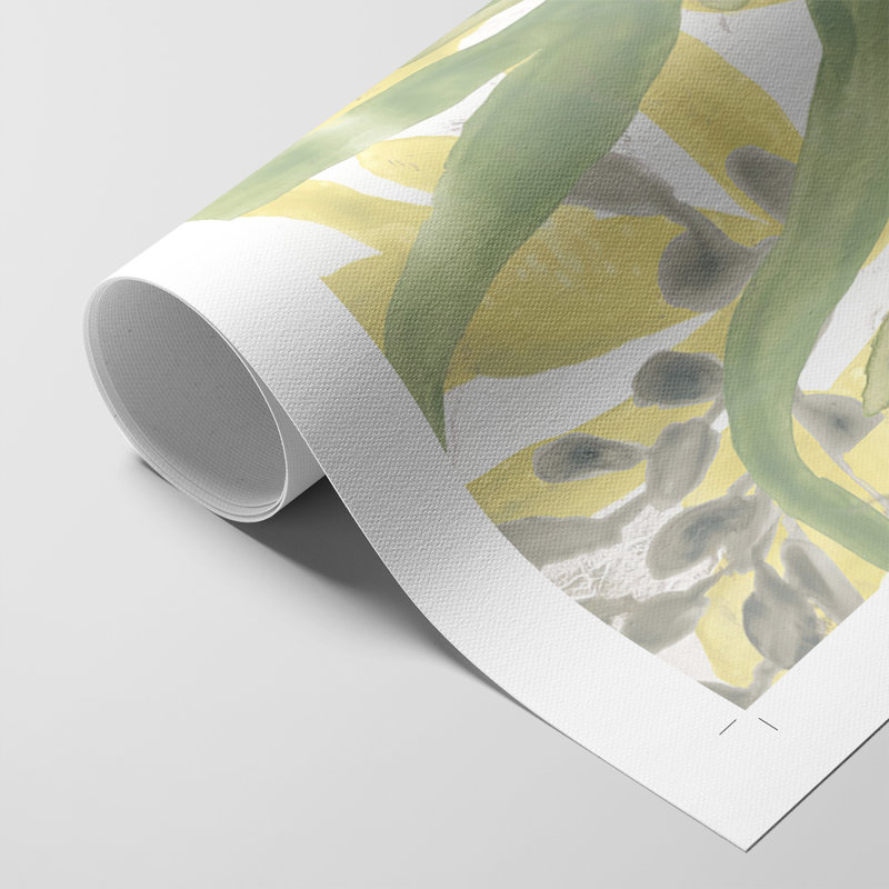 Sea Grass Fresco IV - Impression sur toile seulement - NON-CADRE, H 60 po x l 40 po