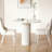White Round Sintered Stone Dining table-335295306