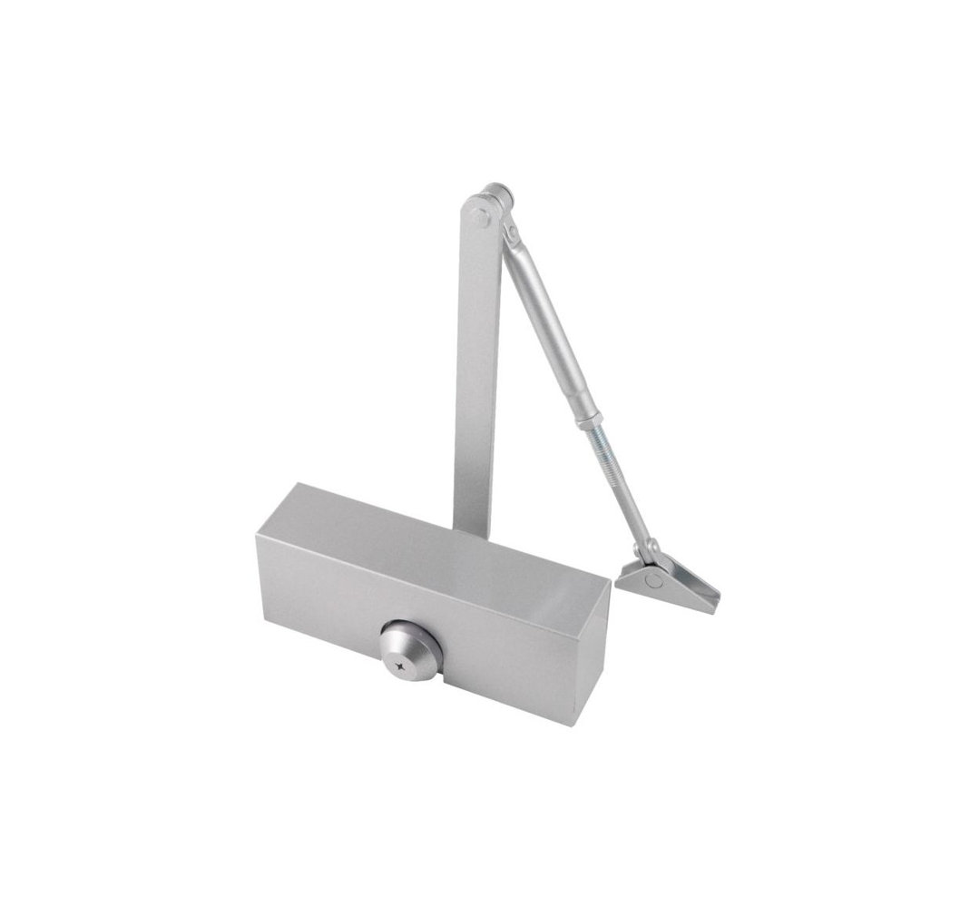 Overhead Door Closer Surface Mounted 73 Series Silver Fire Rated
