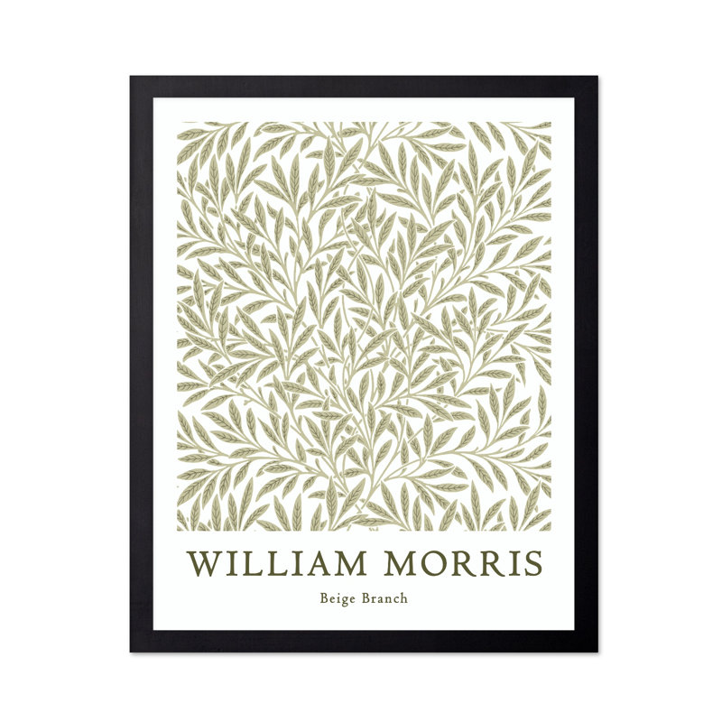 William Morris - Branche No3, Black Framed, Poster, 18"H x 24"W