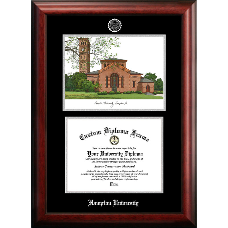 Cadre photo Hampton University, 8,5 po x 11 po