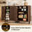 Shrewsbury 33.5'' Sideboard Buffet Cabinet for Dining Room Kitchen Living Room