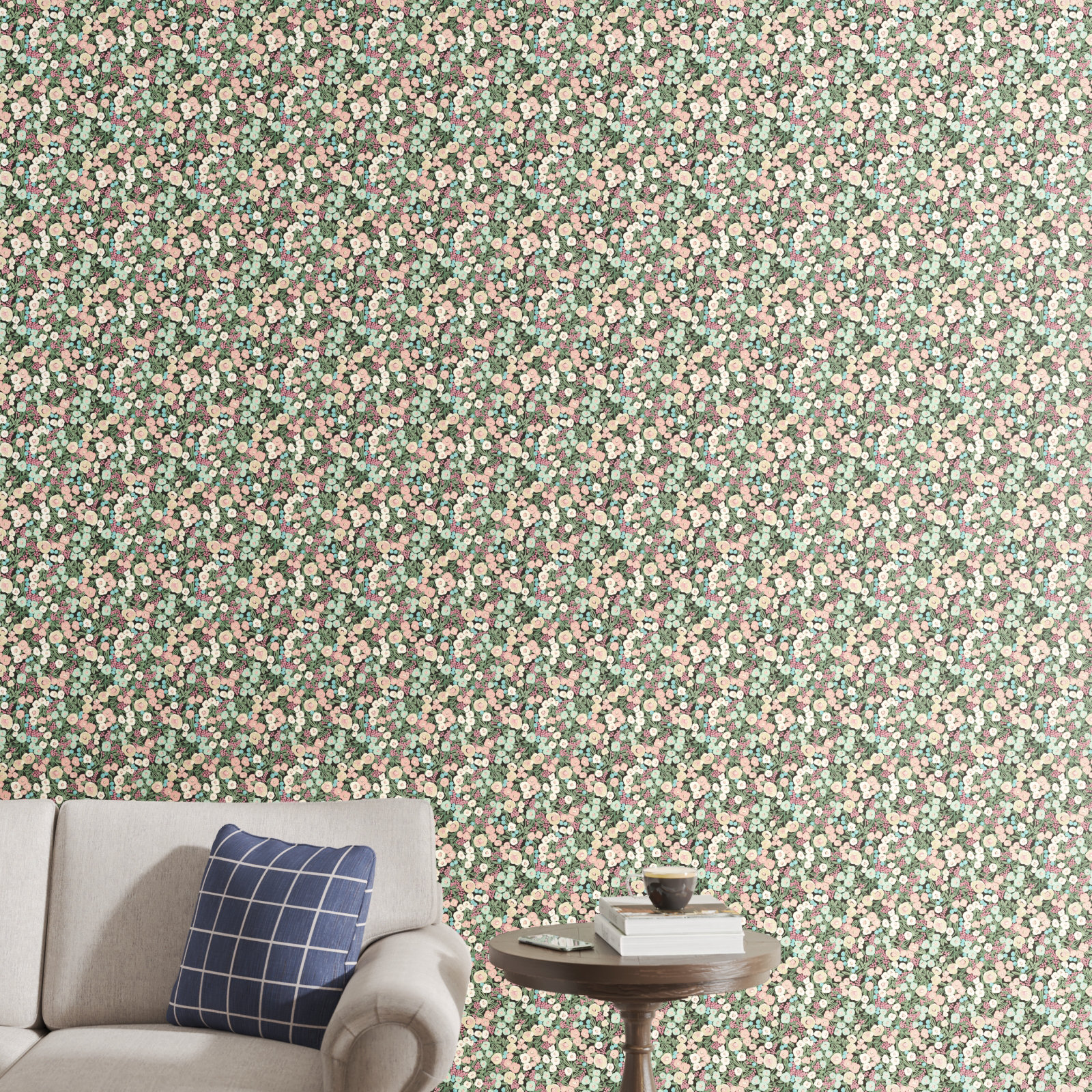 Newsbury Garden Floral Wallpaper, Pink