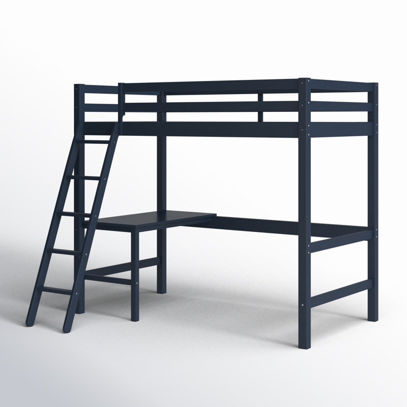 Harold Kids Twin Loft Bed, Navy