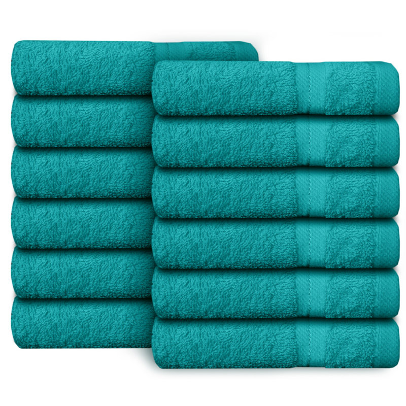 Casabella Luxury Face Towel, Jade Green