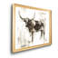 Longhorn Study II - Reproduction d'art sur toile encadrée-1649286595-1649286596