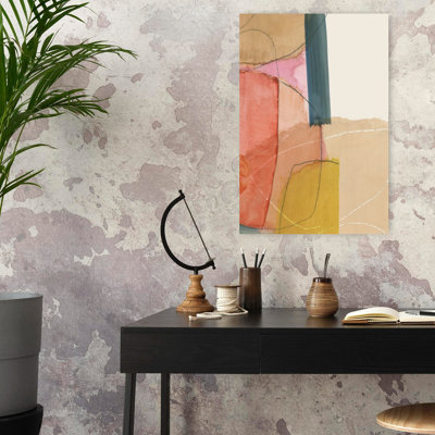Bright Paper I Abstract Geometric Modern Art