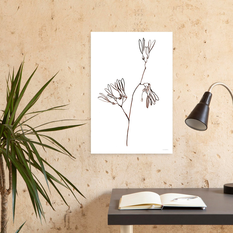 A Little Split, art floral contemporain, H 24 po x l 16 po