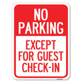 No Parking, Except For Guest Check-In/23625