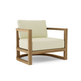 Junus Outdoor 4 - Piece Teak Conversation Set