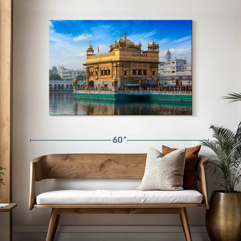 Lilie India's Golden Temple, H 32 po x l 48 po