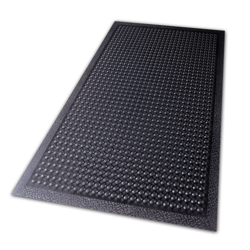 Rouleau de plancher de garage noir Comfort-Eze, Rectangle 2 pi 6 po x 5 pi