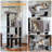 Plush 57.8-Inch Cat Tower Black-752478852