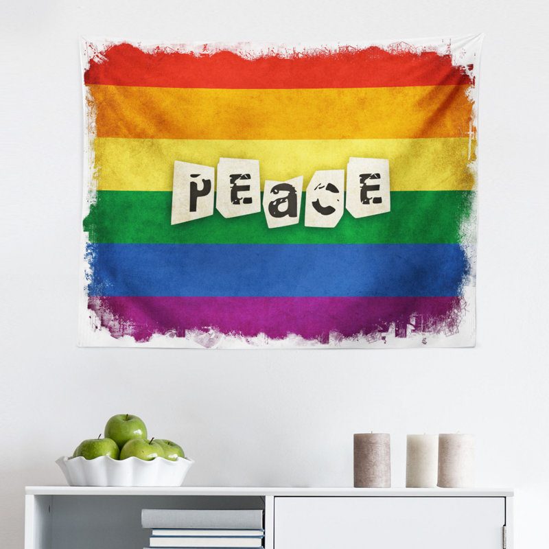 Multicolore, tapisserie Ambesonne Pride, H 23 po x l 28 po