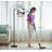Arc Floor Lamp Serene Park View Statue River Landscape Vintage Engraving Style Floor Lamps with Remote LED Lights Adjustable Lamp Shades Tall Standing Lamps for Reading Office Living Room
