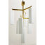 Light Brass Dimmable Murano Frosted Pendant Chandelier-88711036-88711037-88711038