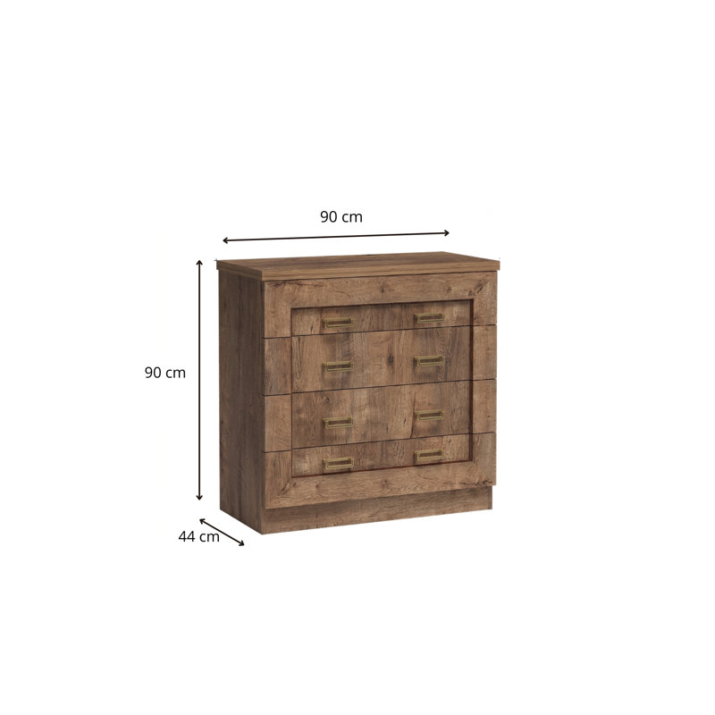 Desern Chest Of Drawers T-1, 90 cm H x 90 cm W x 44 cm H