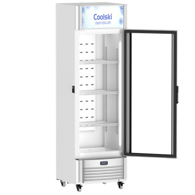 9.0 Cu.ft. Commercial Beverage Refrigerator And Cooler Glass Door Merchandiser Refrigerator With Led Lighting And Adjustable Shelves, Upright Display — FIN-0019437 | Fridge.com