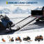 Rampe de chargement pour motoneige 85 po x 54 po – Rampes pliables en aluminium en trois parties pour camionnettes, capacité de 1 500 lb. Rampes de chargement avec courroies de chargement pour motos, VTT et quads.