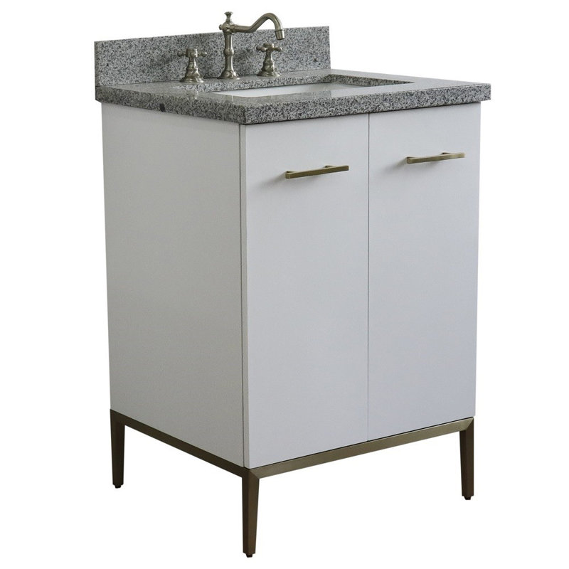 Ensemble de meuble-lavabo simple 25 po, gris