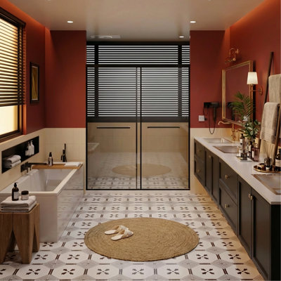 72-Inch High Shower Door, Aluminum Dual Sliding With Adjustable Width And Soft-Close Feature For Bathroom Upgrades Height, 60-Inch Width, Water-Tight Seal Retreat