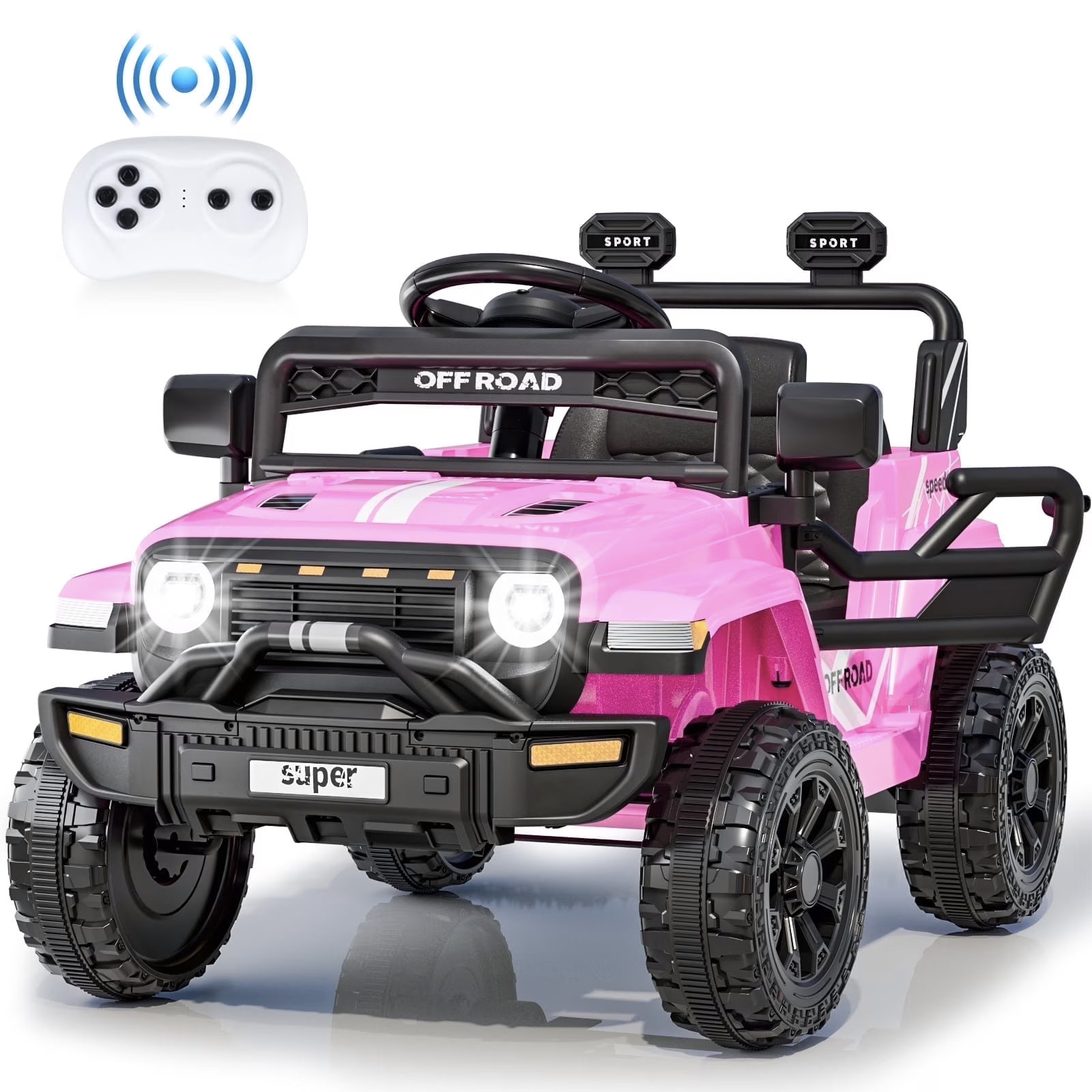 Homdox 12 Volt Ride On Toys With Remote Control, Electric Cars, Ride On ...