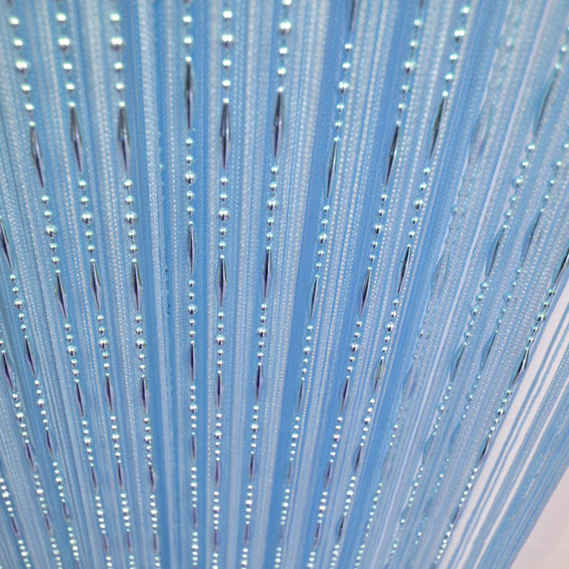 Dharshini Semi Sheer French Door Curtain Single Panel, Blue