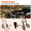 Chariot utilitaire d'extérieur pliable d'une capacité de 500 lb avec pneus pleins
