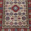 Tapis zone en laine kazak 5 pi x 6 pi 5 po one-of-kind à la main-noué la new age Elington