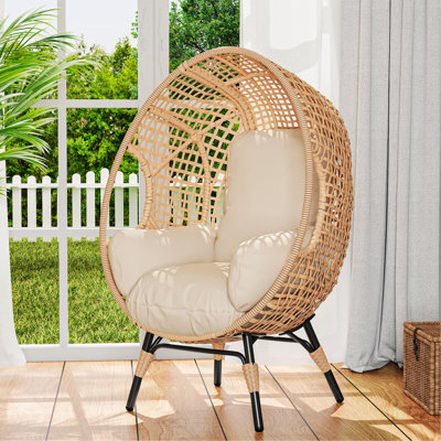 Elegant Arc Back Hanging Egg Chair