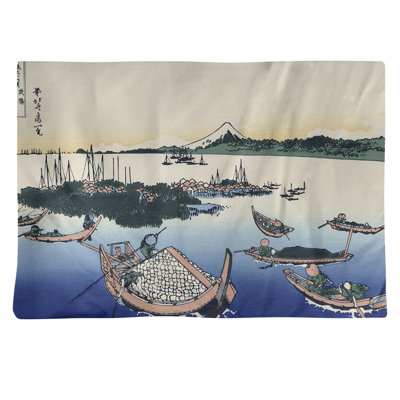 Napperon Katsushika Hokusai Tsukuda dans la province de Musashi